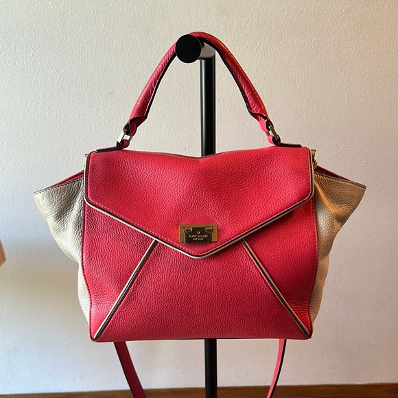 Kate Spade Bright Pink and Cream Handbag - Picture 6 of 10